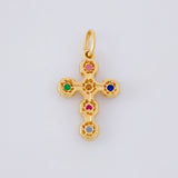 Dije Cruz Tupida 1.3g / 2.3cm Oro Amarillo 18K