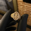 Anillo Virgen de Guadalupe 7.75gr / T10 1/4 / Circones Negros Blancos Oro Amarillo*