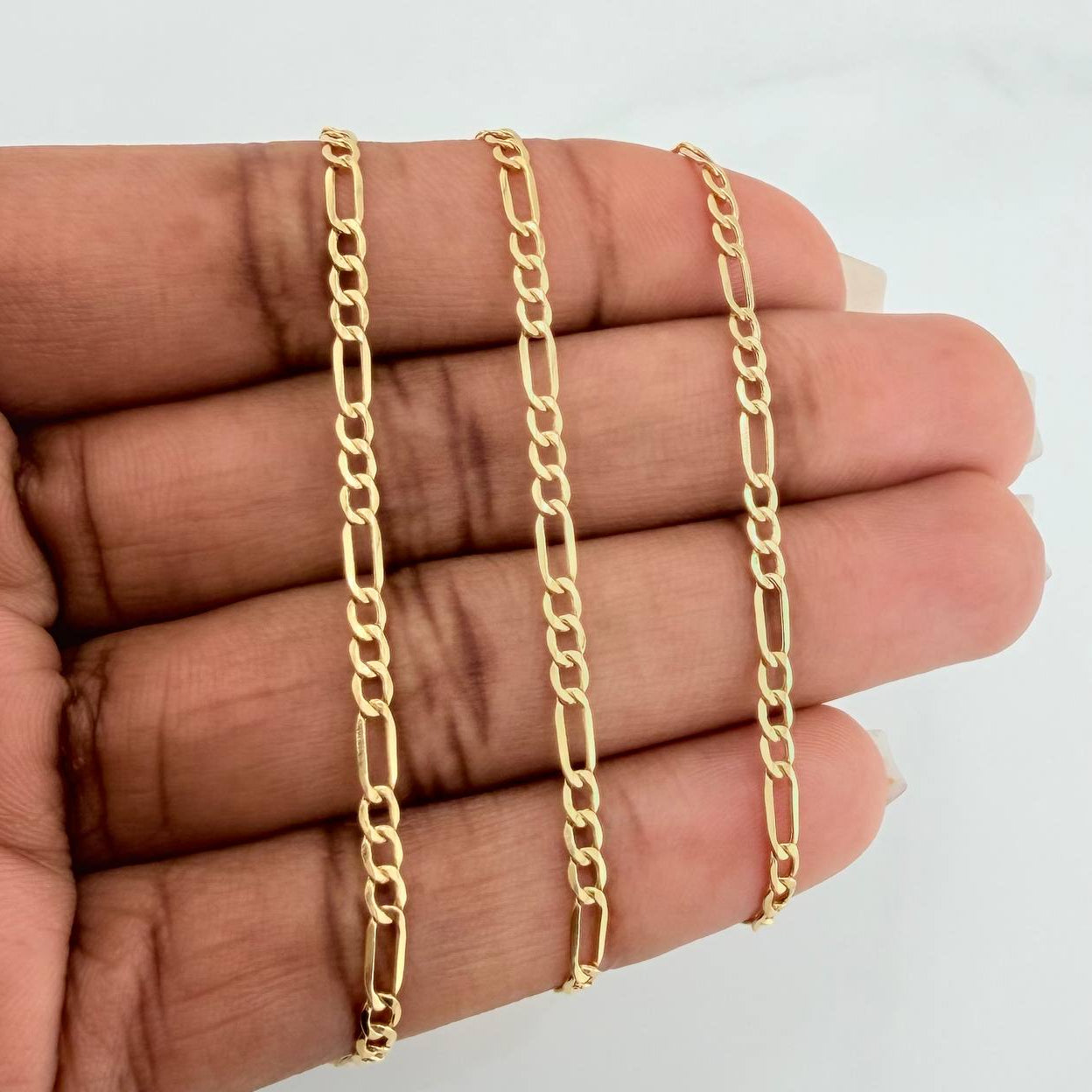 Cadena Figaro 2.6 g / 49.9 cm / 2.57 mm Oro Amarillo 18K