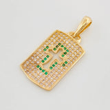 Dije Placa Cruz 2.95 g / 3 cm Oro Amarillo 18K