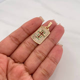 Dije Placa Cruz 2.95 g / 3 cm Oro Amarillo 18K