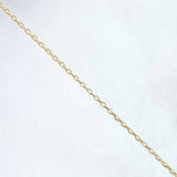 Tobillera Denario Aro Seguido Cruz 0.95gr / 23cm-26cm / 0.5mm-3mm Oro Amarillo +4 ©