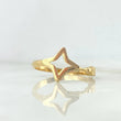 Anillo Estrellas Puntos 2.4gr / T8 / Circones de Colores Oro Amarillo
