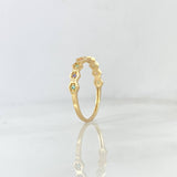 Anillo Hexagonos 1.3gr / T7 / Circones de Colores Oro Amarillo