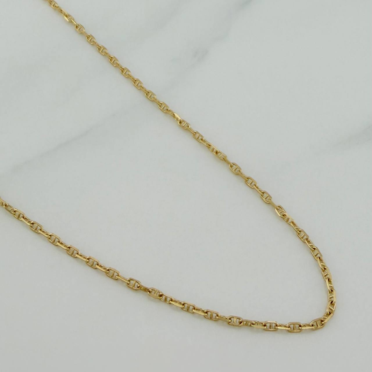 Cadena Escalera Volga 2.45 g / 40.6 cm / 0.94 mm Oro Amarillo 18K