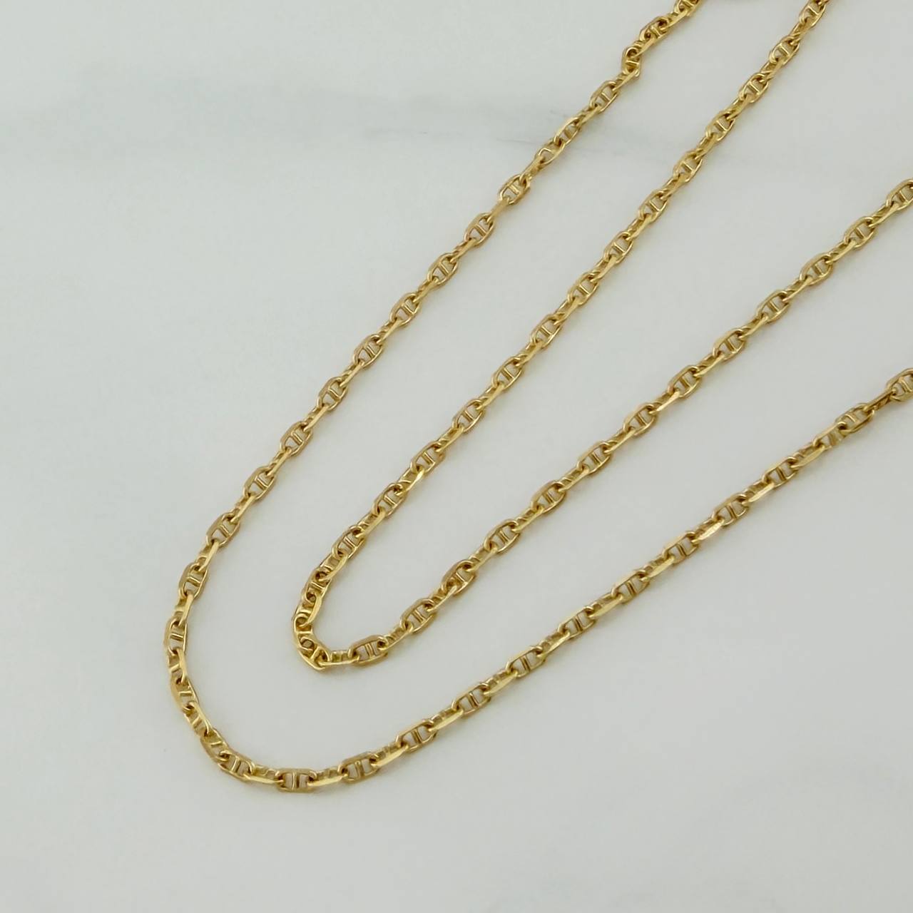 Cadena Escalera Volga 2.45 g / 40.6 cm / 0.94 mm Oro Amarillo 18K