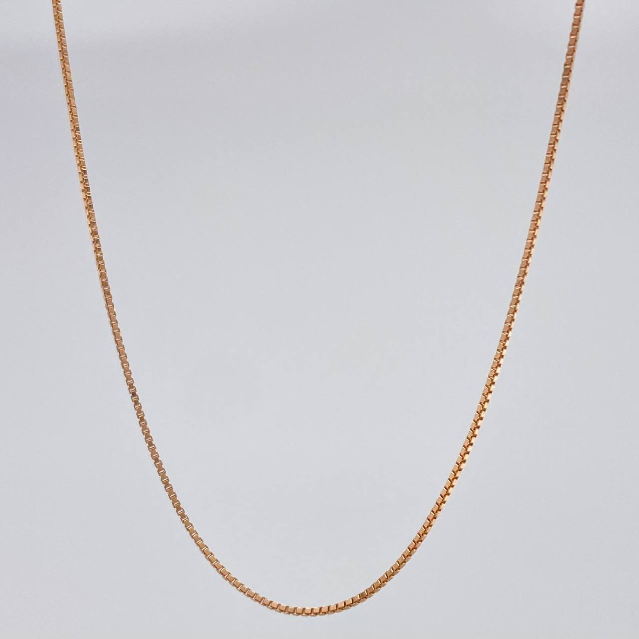 Cadena Veneciana 1.9 g / 50.5 cm / 0.71 mm Oro Rosa 18K