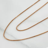 Cadena Veneciana 1.9 g / 50.5 cm / 0.71 mm Oro Rosa 18K