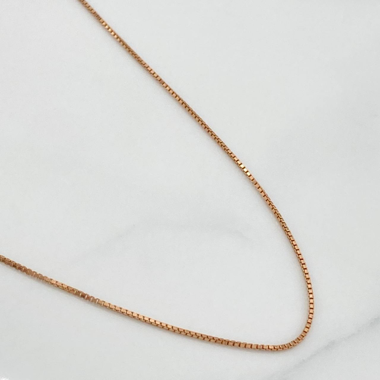 Cadena Veneciana 1.9 g / 50.5 cm / 0.71 mm Oro Rosa 18K