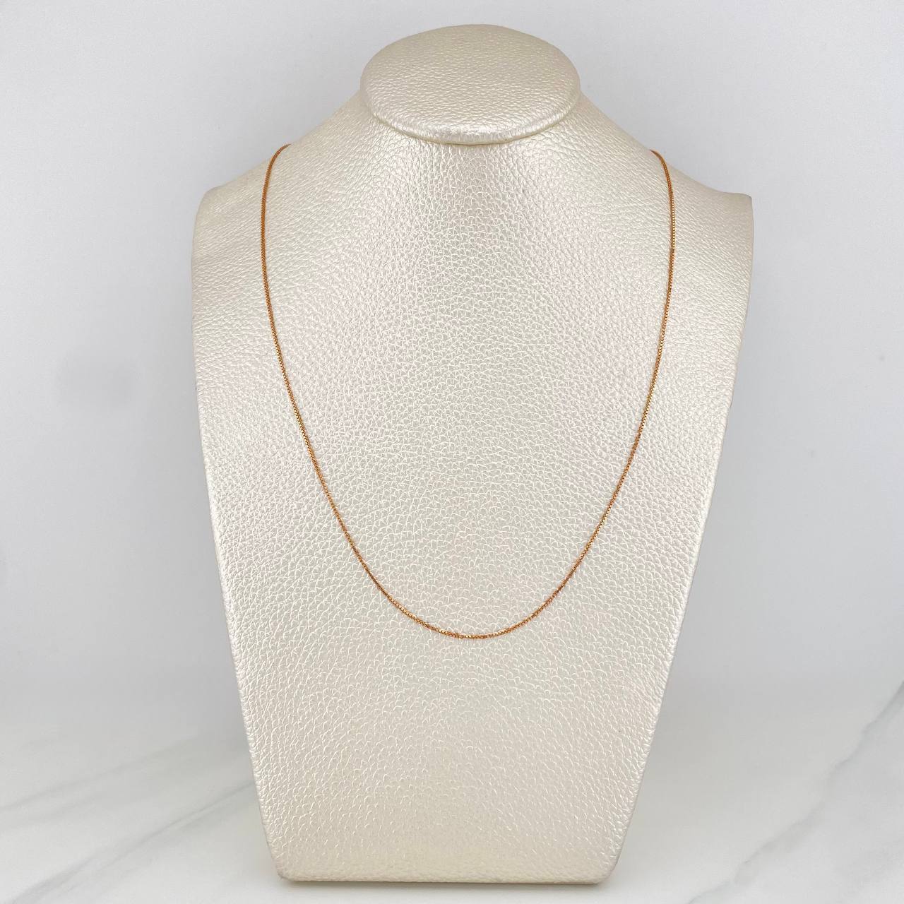 Cadena Veneciana 1.9 g / 50.5 cm / 0.71 mm Oro Rosa 18K