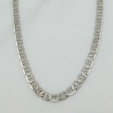 Cadena Escalera Plana 13.65 g / 60.5 cm / 3.5 mm Oro Blanco 18K
