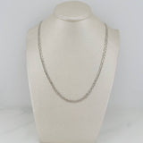 Cadena Escalera Plana 13.65 g / 60.5 cm / 3.5 mm Oro Blanco 18K
