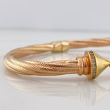 Pulso Entrelazado 12.55 g / 17 cm / 4.5 mm Dos Oros Amarillo Rosa 18K