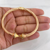 Pulso Entrelazado 12.55 g / 17 cm / 4.5 mm Dos Oros Amarillo Rosa 18K
