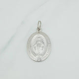 Dije Virgen Milagrosa 6.75 g / 4 cm Oro Blanco 18K