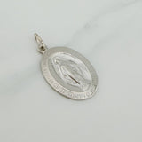 Dije Virgen Milagrosa 6.75 g / 4 cm Oro Blanco 18K