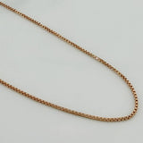 Cadena Veneciana 6.05 g / 60.8 cm / 1.3 mm Dos Oros Blanco Rosa 18K