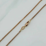 Cadena Veneciana 6.05 g / 60.8 cm / 1.3 mm Dos Oros Blanco Rosa 18K