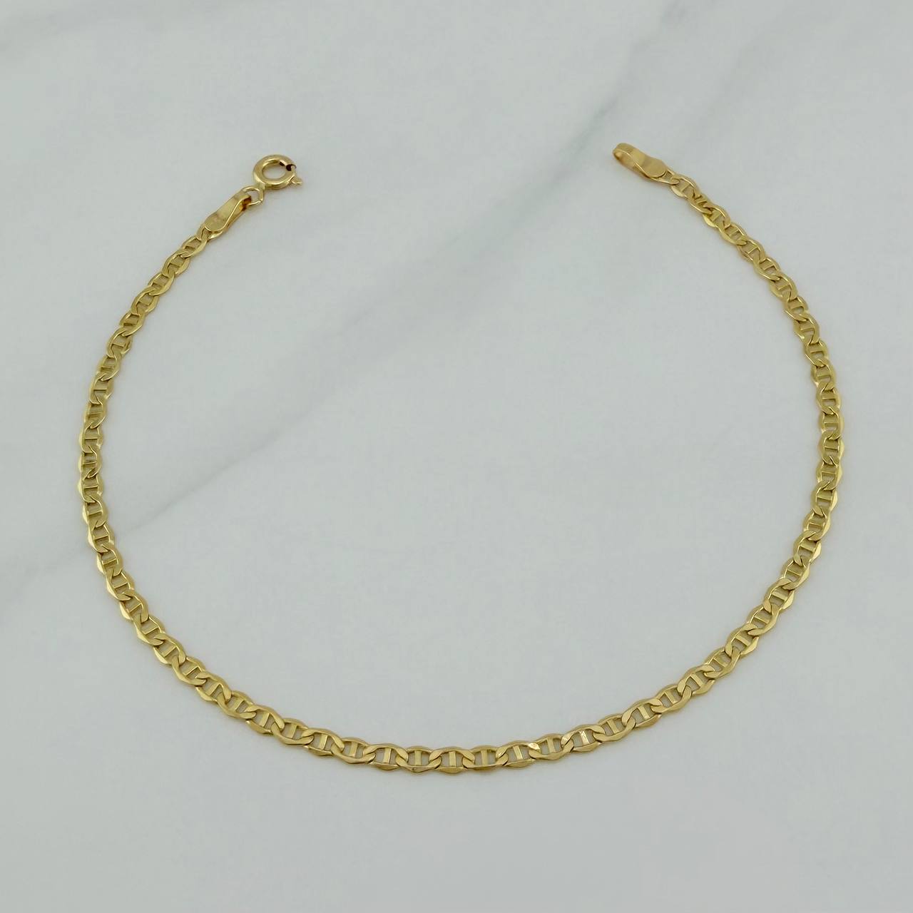 Pulso Escalera Plana 1.3 g / 20 cm / 2.55 mm Oro Amarillo 18K