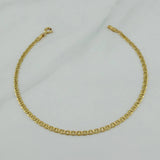 Pulso Escalera Plana 1.3 g / 20 cm / 2.55 mm Oro Amarillo 18K