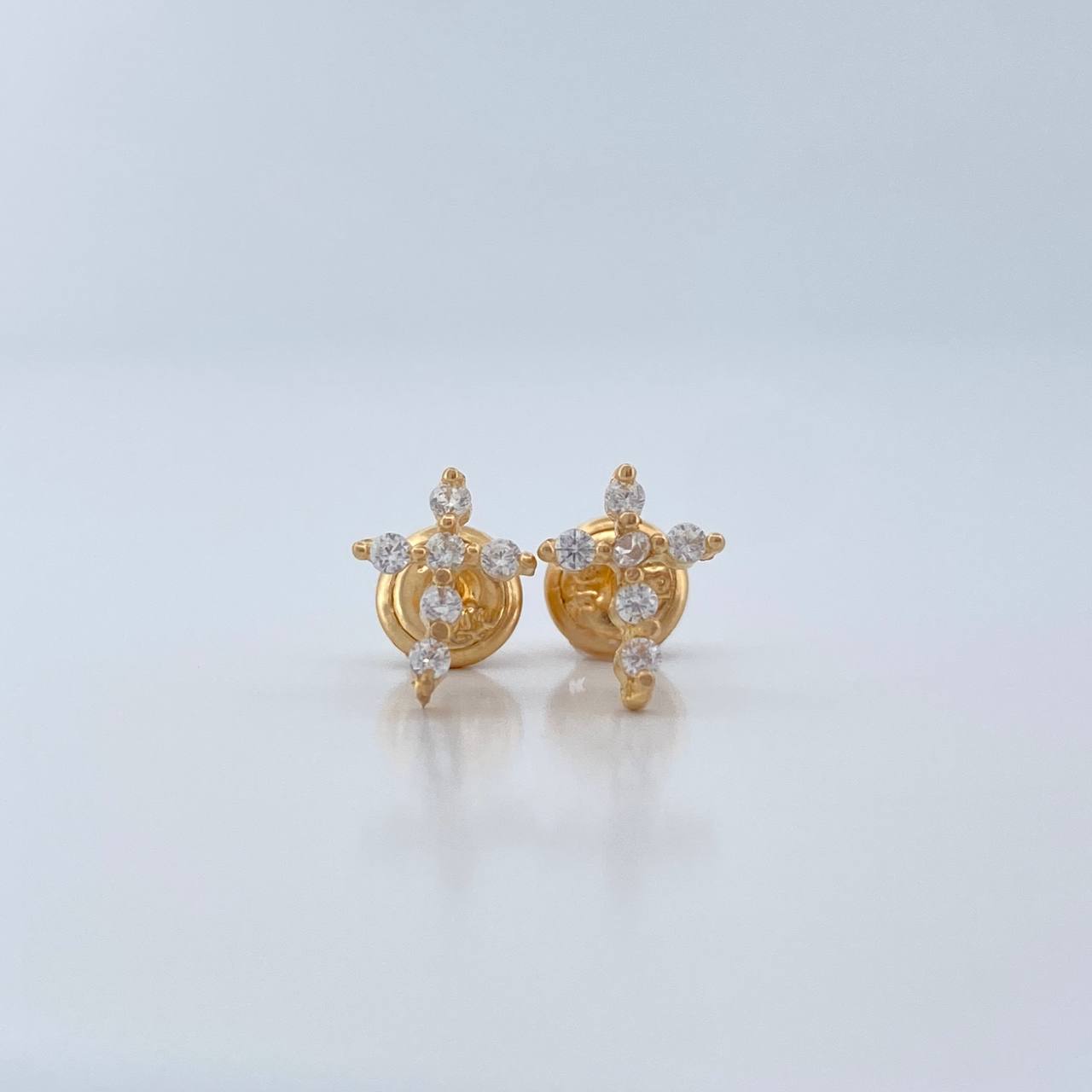 Topos Cruz 0.85gr / 8.4mm Oro Amarillo 18K %