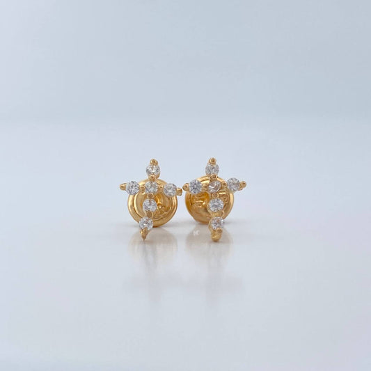 Topos Cruz 0.85gr / 8.4mm Oro Amarillo 18K %