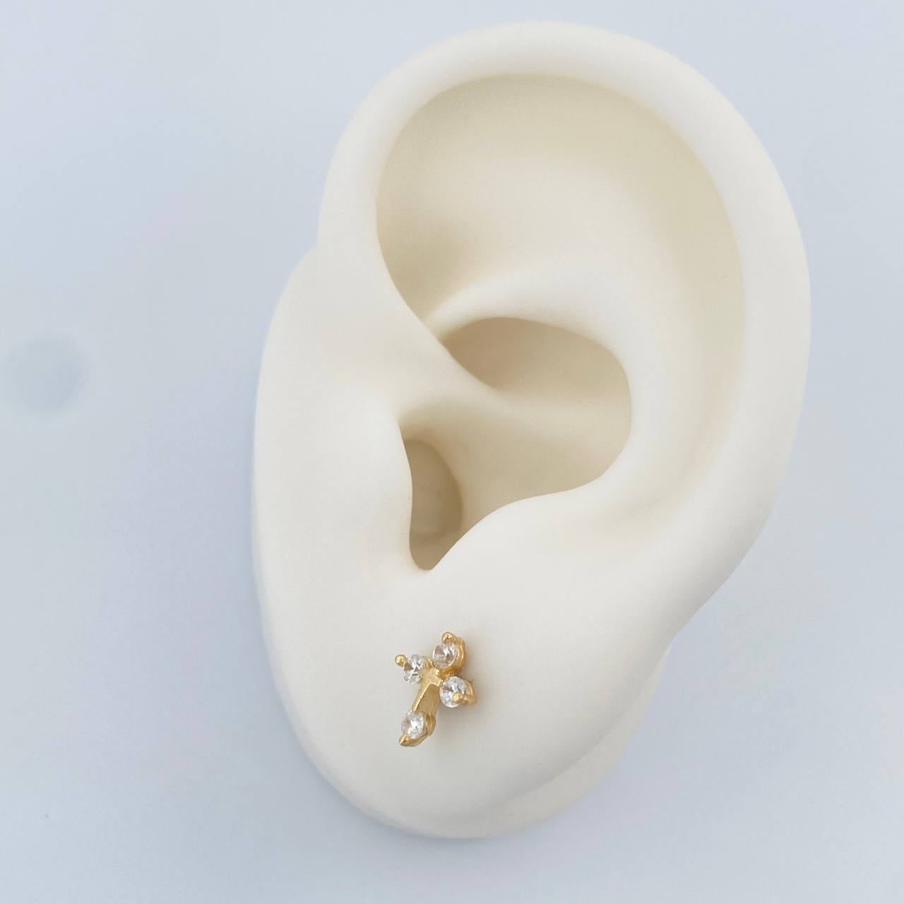 Topos Cruz 1gr / 8.25mm Oro Amarillo 18K %