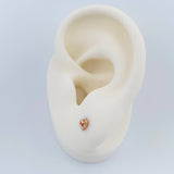 Topos Silueta Corazon 0.55gr / Oro Rosa 18K %