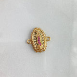 Herraje Silueta Virgen de Guadalupe 2.7gr / 1.6cm / Circones Blancos Fucsias Verdes Oro AmarilloႣ