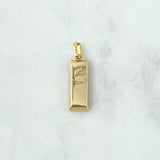 Dije Lingote 3.1gr / 2.5cm / Oro Amarillo 18K *