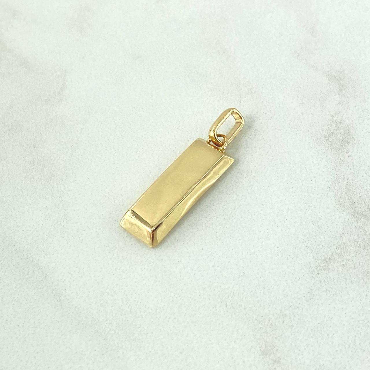 Dije Lingote 3.1gr / 2.5cm / Oro Amarillo 18K *