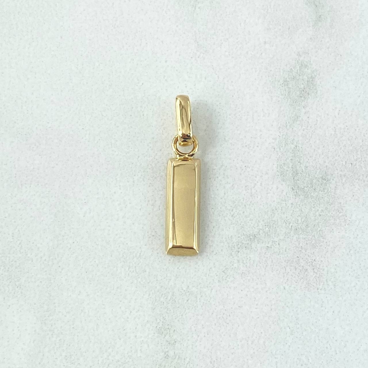 Dije Lingote 1.25gr / 2cm / Oro Amarillo 18K *