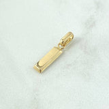 Dije Lingote 1.25gr / 2cm / Oro Amarillo 18K *