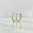 Candongas Carril 1.4gr / 1.3cm / Liso Oro Amarillo 18K ©