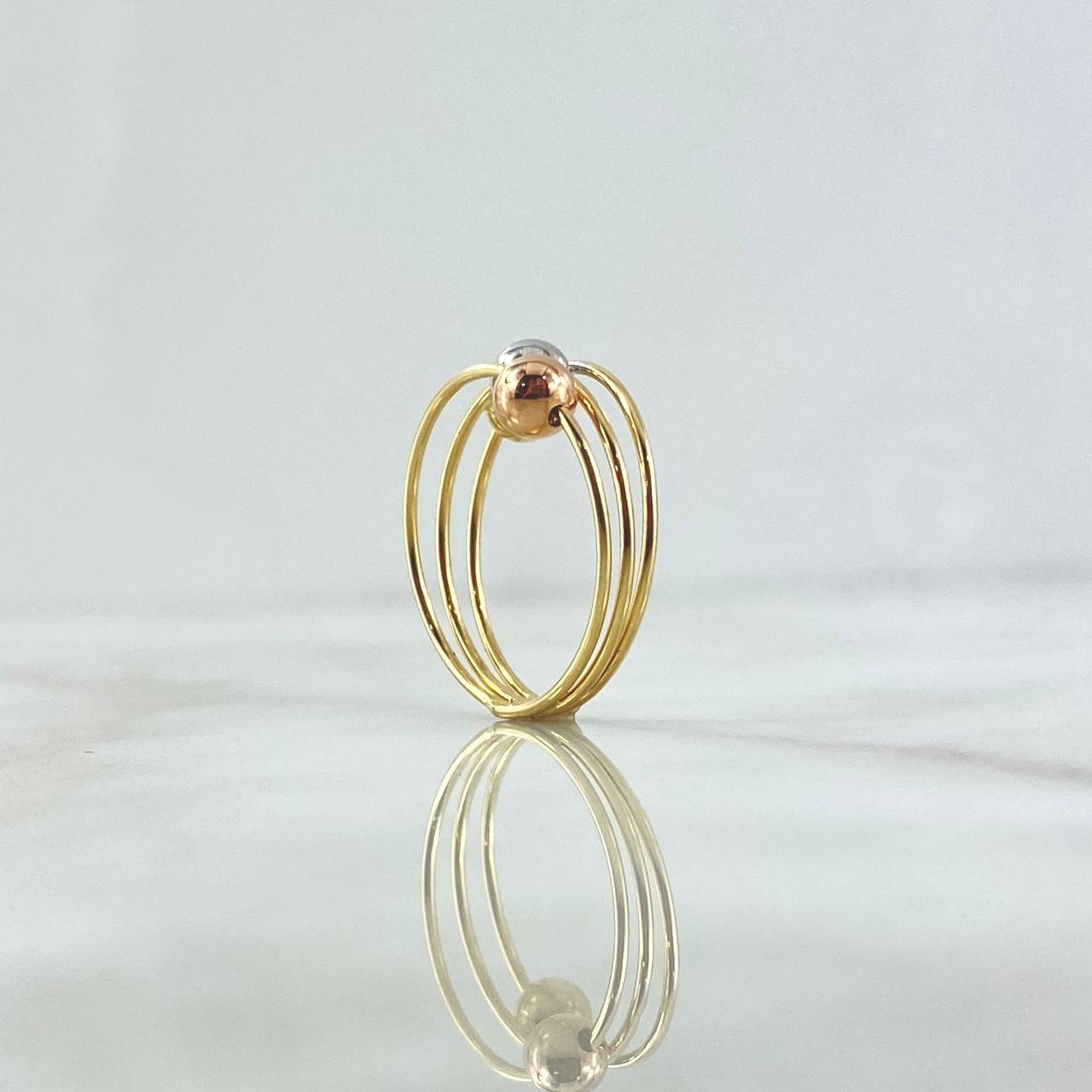Anillo Cinturon De Orion 1.4gr / T7 / Tres Oros 18K*