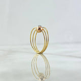 Anillo Cinturon De Orion 1.4gr / T7 / Tres Oros 18K*