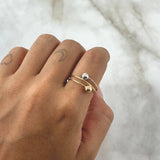 Anillo Cinturon De Orion 1.4gr / T7 / Tres Oros 18K*