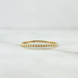 Anillo Mitad Esferas 1gr / T5 / Oro Amarillo 18K ©