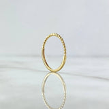 Anillo Mitad Esferas 1gr / T5 / Oro Amarillo 18K ©