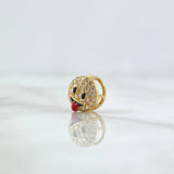 Herraje Emoji 0.85gr / 1cm / Circones Blancos Oro Amarillo 18K ©