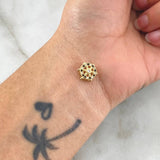 Herraje Timon 1gr / 1cm / Circones Blancos y Negros Oro Amarillo 18K ©