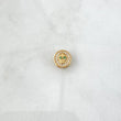 Herraje Calavera En Aro 1.1gr / 1cm / Circones Blancos Y Verdes Oro Amarillo 18K ©
