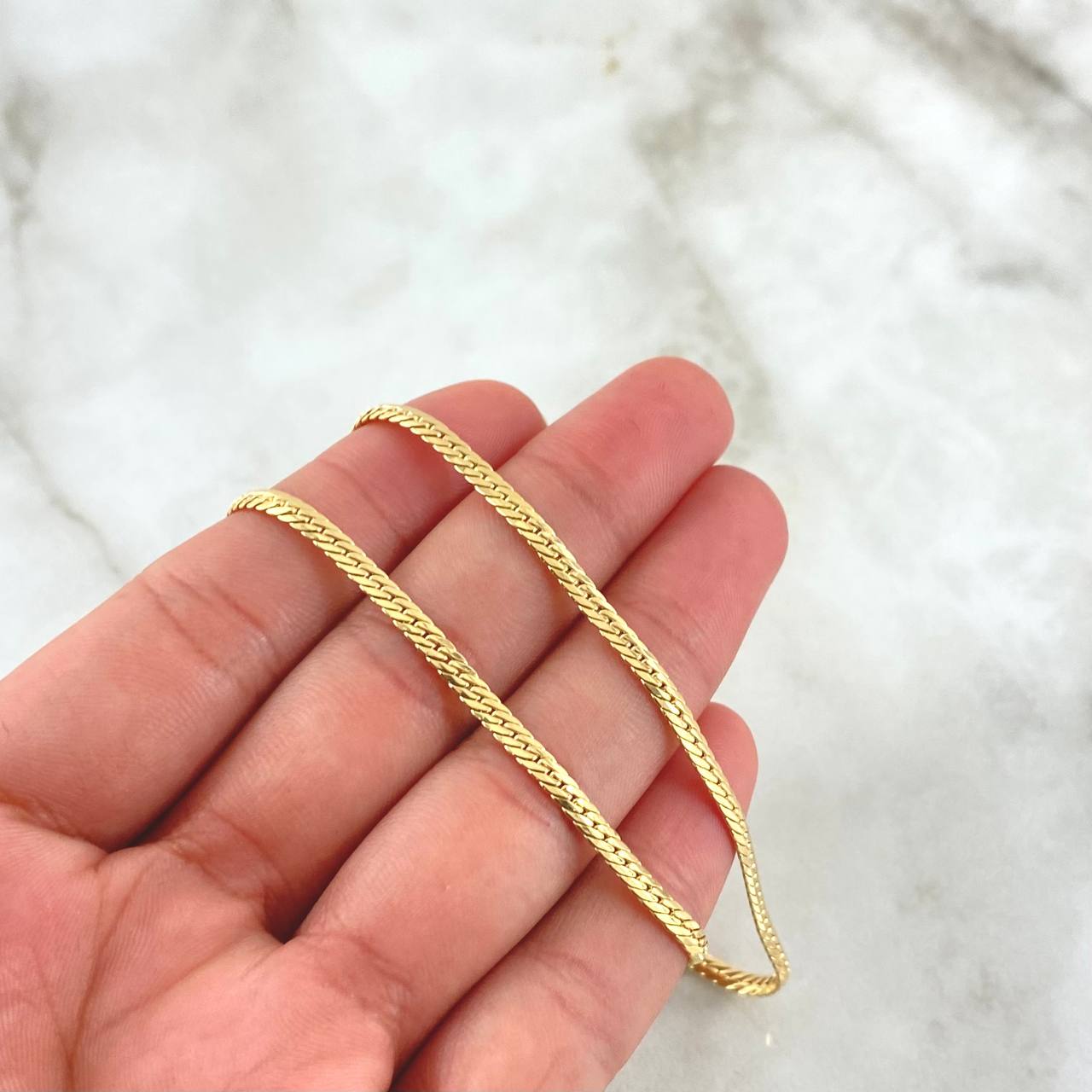 Cadena Serpiente 3.85gr / 40cm / 3mm Oro Amarillo +3 18K