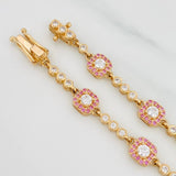 Pulso Tenis Halo 9.6g / 18cm / 2.6mm Oro Amarillo 18K