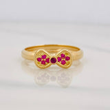 Anillo Moño 1.2g / T 5 1/4 Oro Amarillo 18K