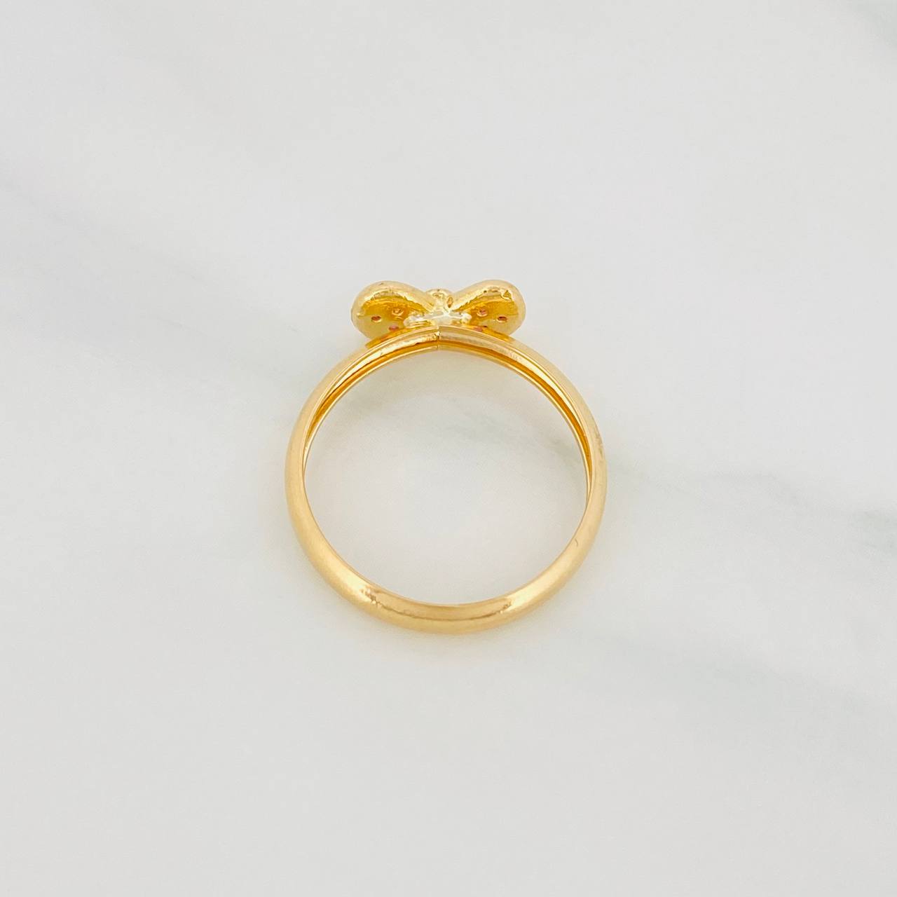 Anillo Moño 1.2g / T 5 1/4 Oro Amarillo 18K