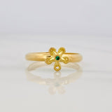 Anillo Flor 1g / T7 1/2 Oro Amarillo 18K