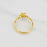 Anillo Flor 1g / T7 1/2 Oro Amarillo 18K