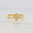 Anillo Trebol 1.35g / T7 1/4 Oro Amarillo 18K