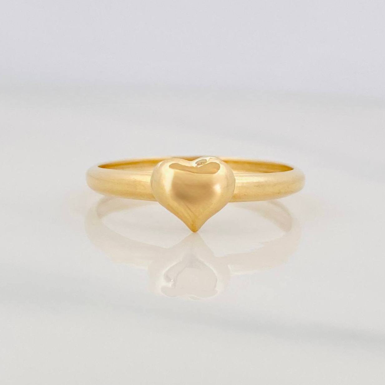 Anillo Corazon 0.9g / T8 1/2 Oro Amarillo 18K